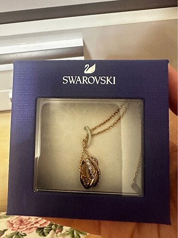 Swarovski kolye rose gold