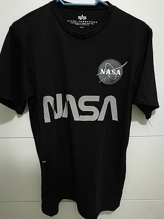 nasa baskılı Oversize Tşört 