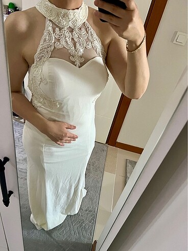 Kullanılmadı nikah ve düğün içinde giyilebilir