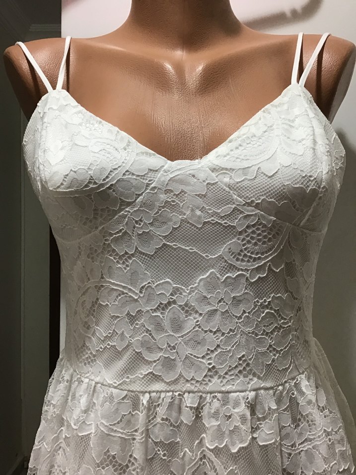 Beyaz Dantel Uzun Bohem Elbise - Görsel 2