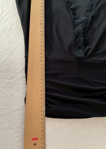 Siyah Gotik Dantelli Bluz Üst - Görsel 2