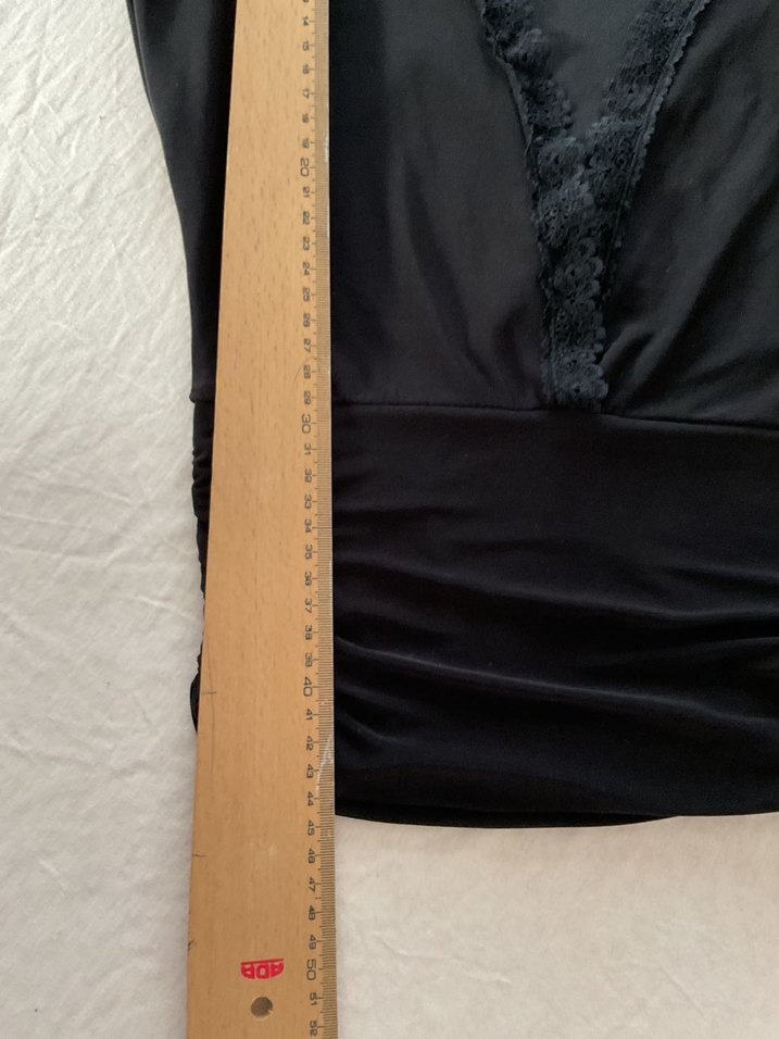 Siyah Gotik Dantelli Bluz Üst - Görsel 2