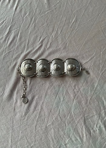 Gotik/ Bohem Gümüş Kelepçe Bilezik - Görsel 2