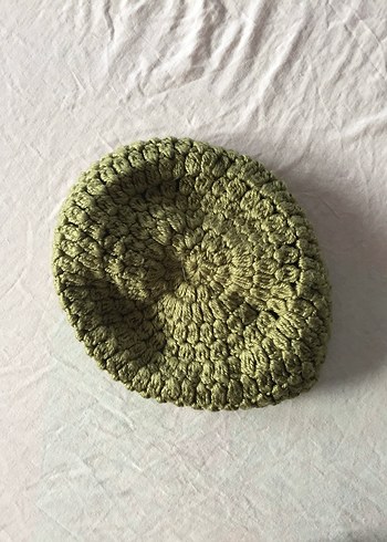 Fairycore Örgü Ressam Bere/Şapka - Görsel 4