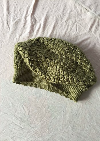 Fairycore Örgü Ressam Bere/Şapka - Görsel 2