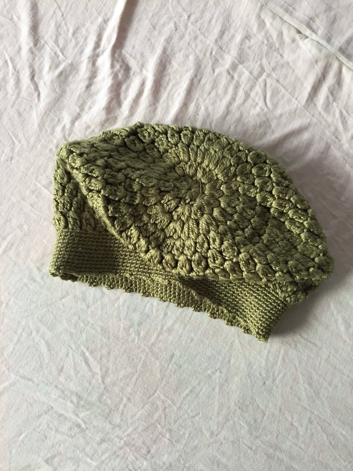 Fairycore Örgü Ressam Bere/Şapka - Görsel 2