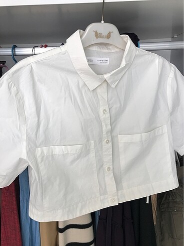 Zara Crop gömlek