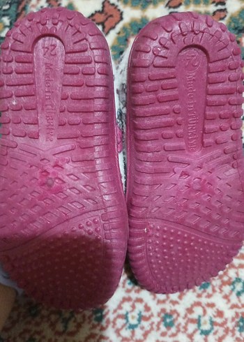 Kız Çocuk Pembe Desenli Sıcak Panduf - Görsel 3