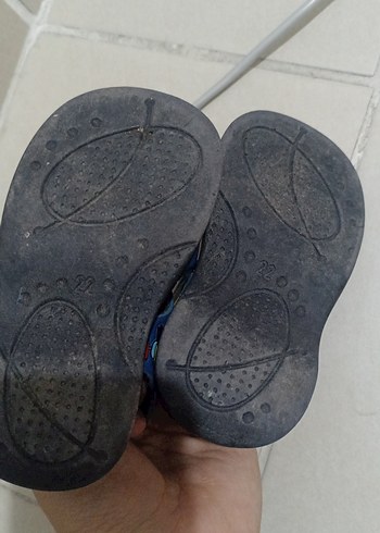 22 Beden mavi Renk Mavi Baskılı Erkek Çocuk Sandalet
