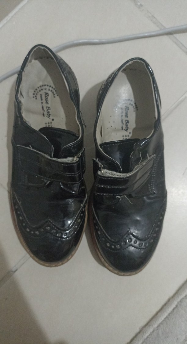 Siyah Parlak Tokalı Erkek Çocuk Özel Ayakkabı - Görsel 2