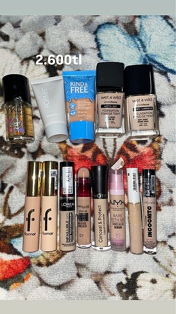 Maybelline Makyaj malzemeleri