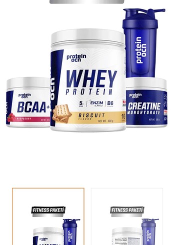 Protein OCN Fitness Paketi - Whey, BCAA, Kreatin