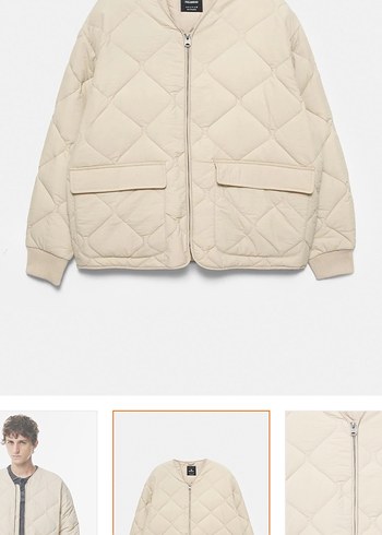 Pull and bear Gri Bol Kesim Erkek Denim Pantolon - Görsel 2