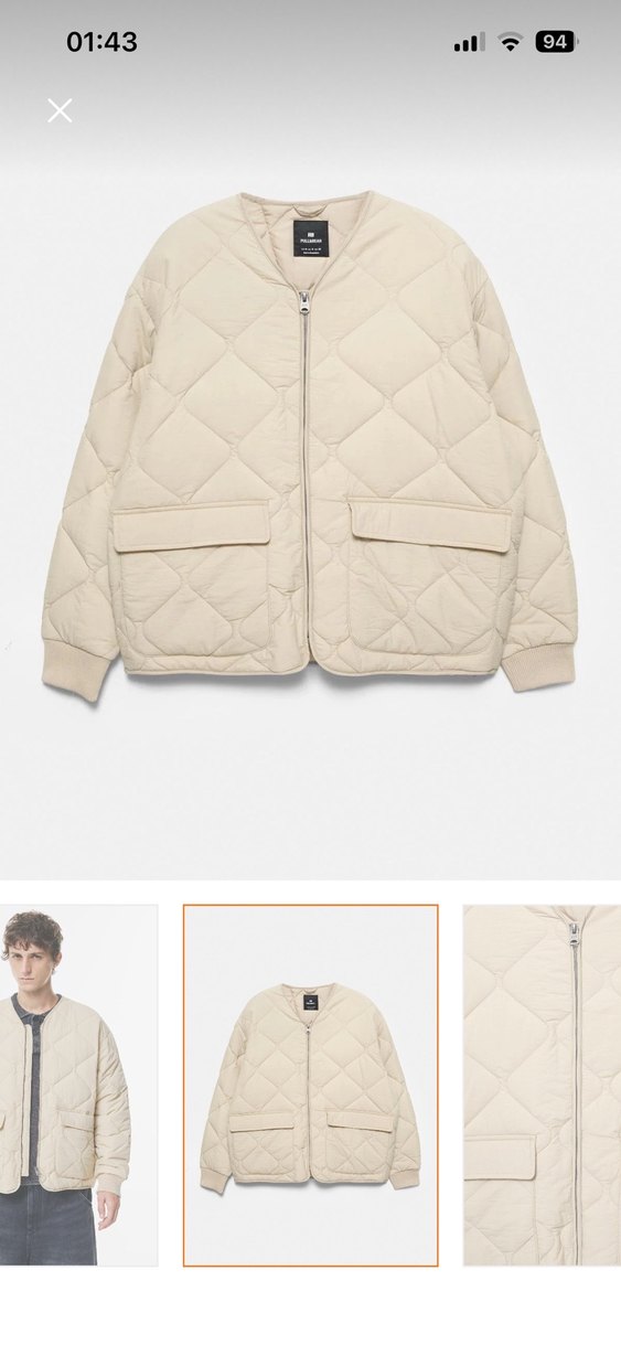 Pull and bear Gri Bol Kesim Erkek Denim Pantolon - Görsel 2