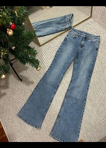 İspanyol paça Jean pantalon
