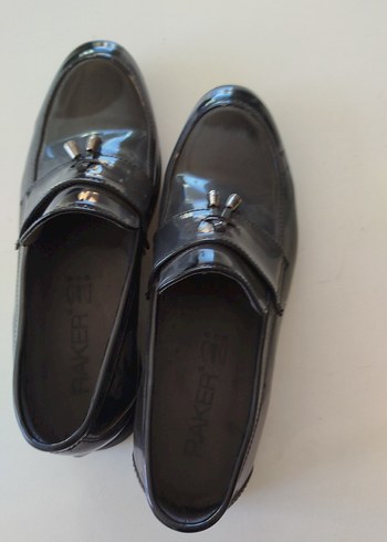 Parlak Siyah Tokalı Klasik Erkek Ayakkabı - Görsel 2