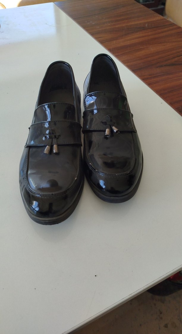 Parlak Siyah Tokalı Klasik Erkek Ayakkabı - Görsel 4