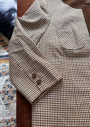 l Beden Düğmeli Kadın Midi Blazer Ceket #blazer#ceket