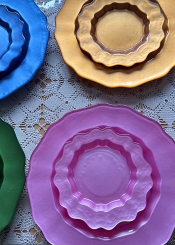 Renkli Bohem Tarzı Tabak Seti #karaca - Görsel 5