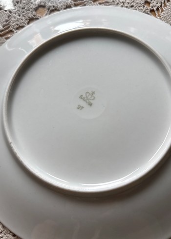 Beyaz Porselen Fincan  ve Tatlı tabağı #bavaria#vintage - Görsel 4