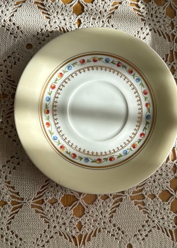 Çiçek Desenli 2li Fincan Tabak Seti#limoges#vintage#antika - Görsel 2