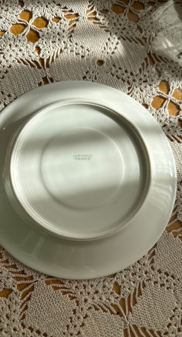 Çiçek Desenli 2li Fincan Tabak Seti#limoges#vintage#antika - Görsel 3