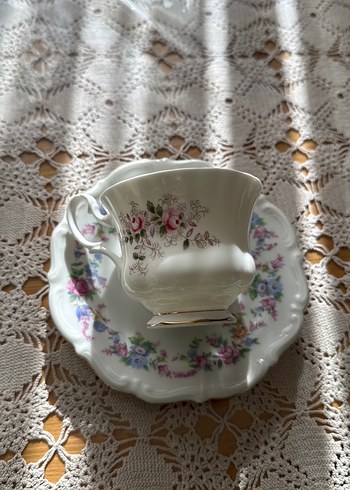 Porselen Fincan ve Tabak#vintage#royalalbert - Görsel 2