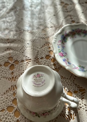 Porselen Fincan ve Tabak#vintage#royalalbert - Görsel 3