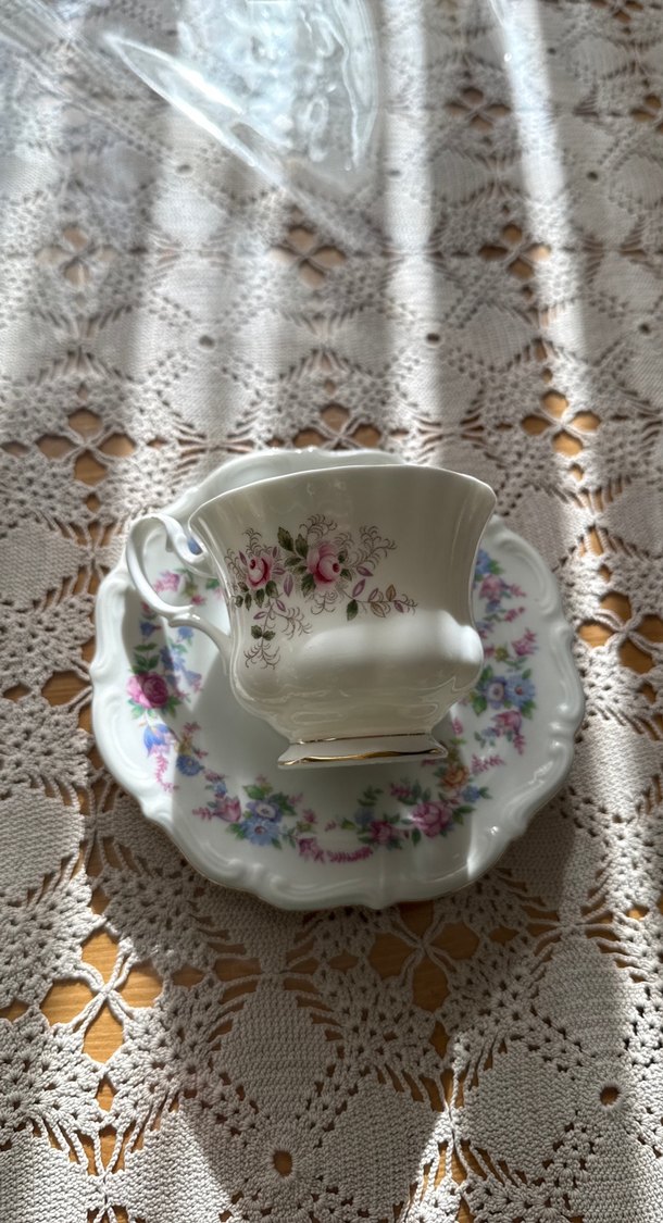 Porselen Fincan ve Tabak#vintage#royalalbert - Görsel 2