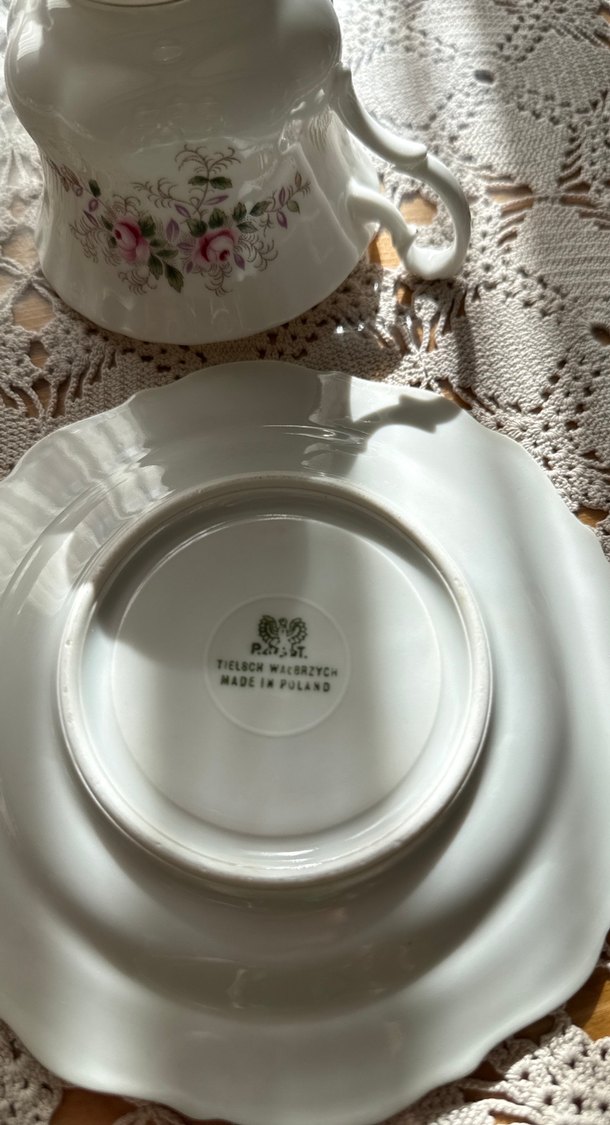 Porselen Fincan ve Tabak#vintage#royalalbert - Görsel 4