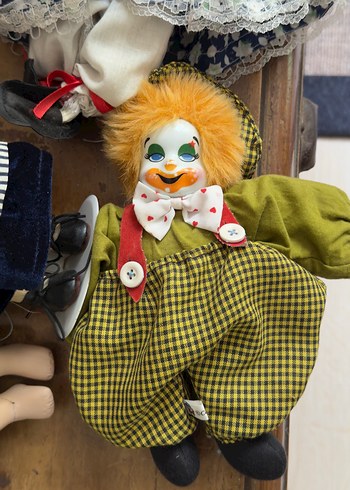 American Vintage Vintage Renkli Palyaco Bebek
