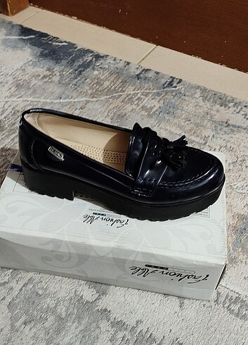 Lacivert loafer ayakkabı 