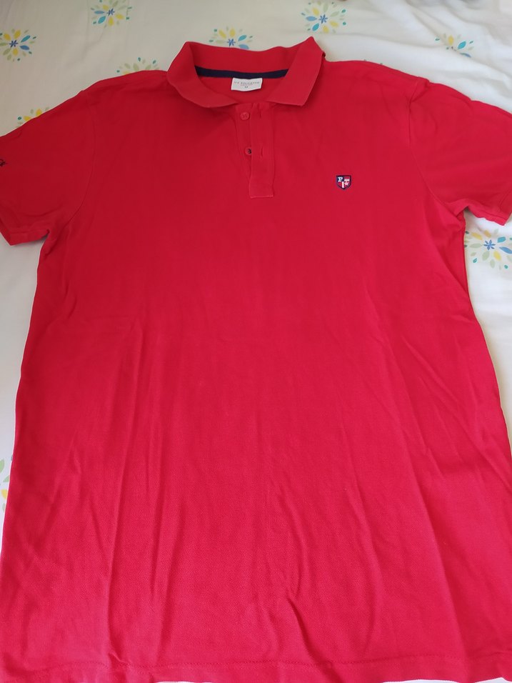 U.S. Polo Assn. Erkek Kırmızı Uzun Kollu Polo Tişört - Görsel 2