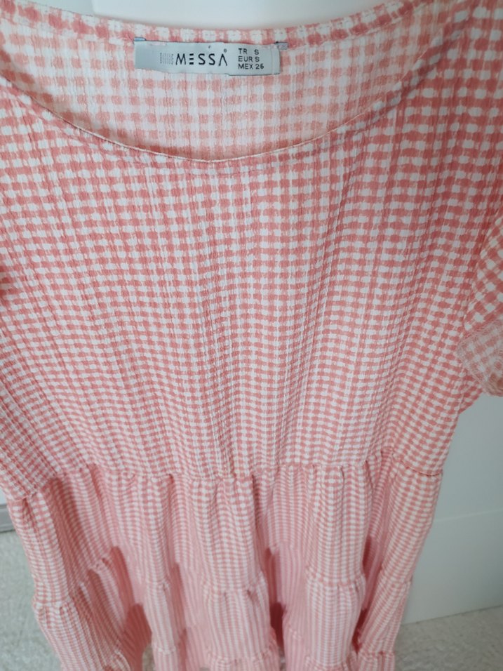 Kız Çocuk Pembe Fırfırlı Elbise - Görsel 2