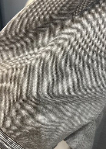 Gri Keten Loose Fit Polo Tişört - Görsel 3