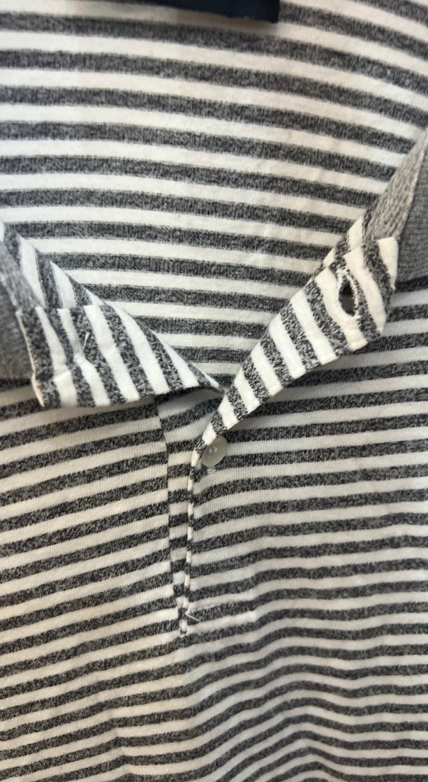 Gri Çizgili Erkek Polo Tişört - Görsel 3