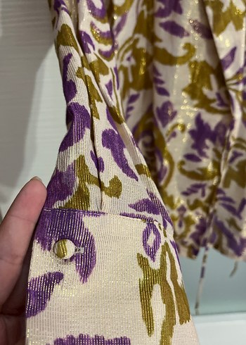 Zara Zara Bohem Uzun Kollu Keten kimono