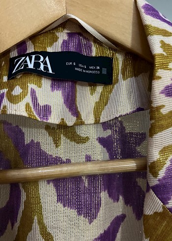 s Beden Zara Bohem Uzun Kollu Keten kimono