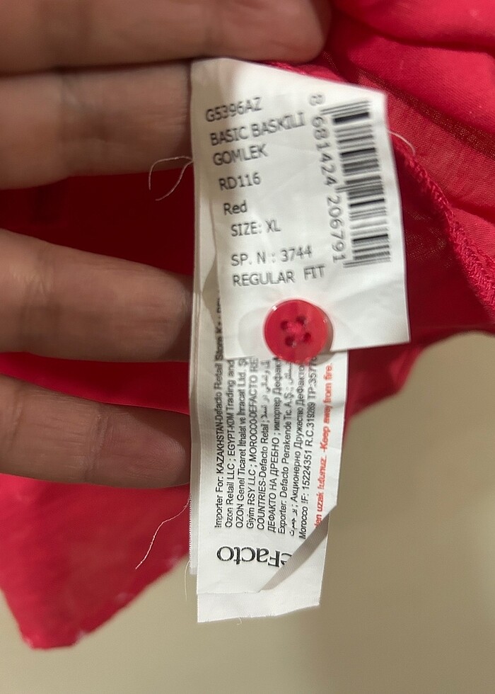 Defacto bayan sıfır kol gömlek XL - Görsel 5