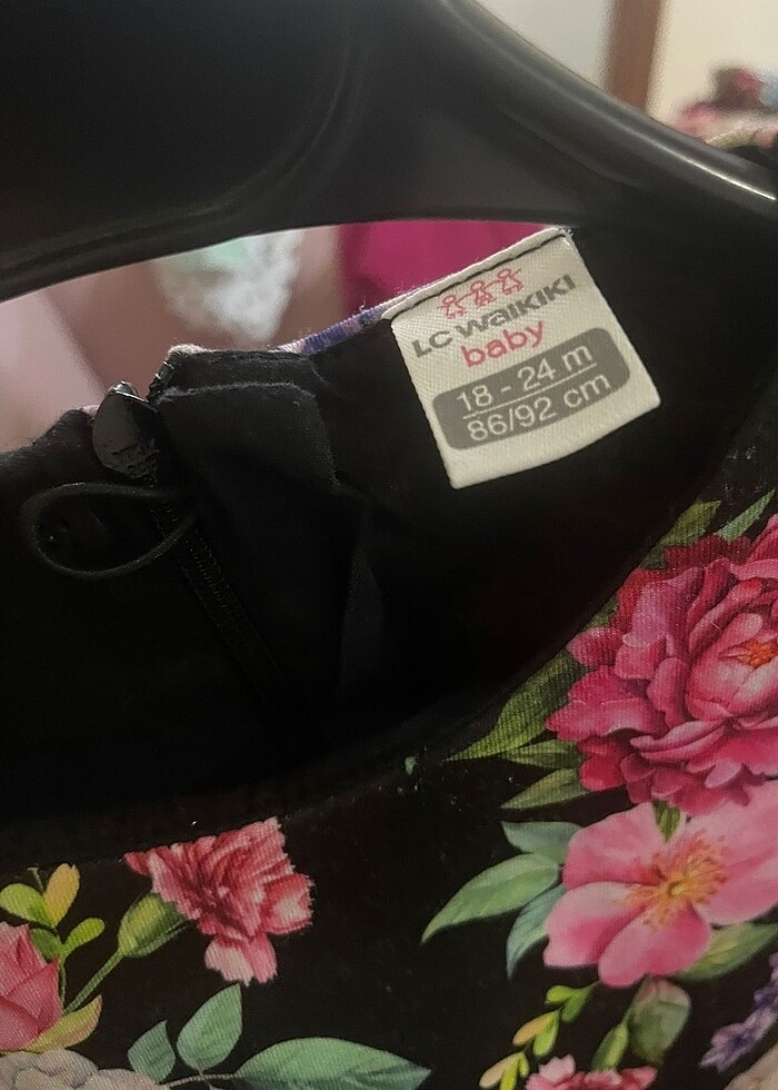 18\24 aylık için çiçekli elbise - Görsel 5