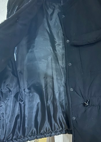 Düğmeli Siyah Kadın Yelek - Görsel 6