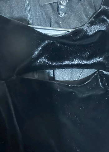 Siyah Uzun Kollu Drapeli Kadın Elbise - Görsel 4