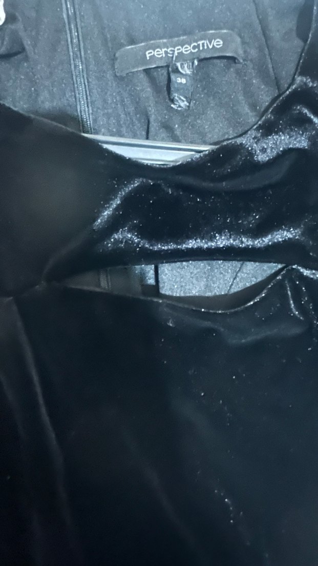 Siyah Uzun Kollu Drapeli Kadın Elbise - Görsel 4