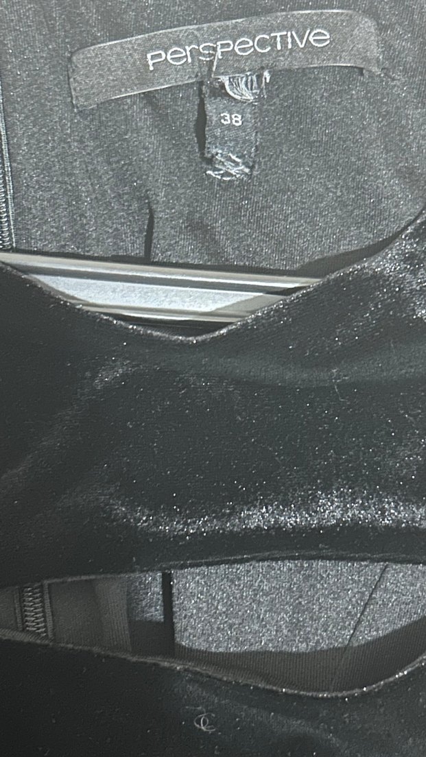 Siyah Uzun Kollu Drapeli Kadın Elbise - Görsel 5