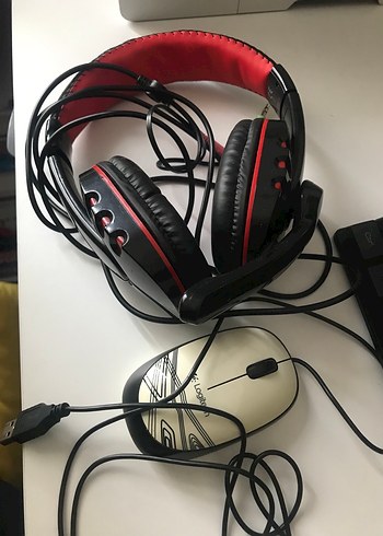 ÇALIŞMAYAN MİKROFONLU KULAKLIK VE MOUS - Görsel 2