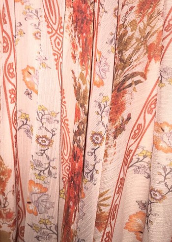 KOTON BOHEM BEJ ELBİSE - Görsel 4