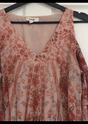 KOTON BOHEM BEJ ELBİSE - Görsel 2