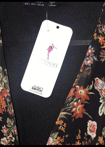 Uzun Kollu, Kemerli Bohem Kadın Elbise(ETİKETLİ) - Görsel 3