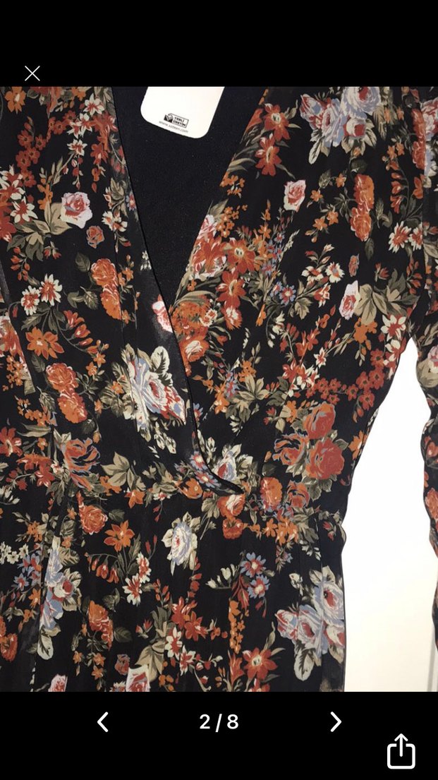 Uzun Kollu, Kemerli Bohem Kadın Elbise(ETİKETLİ) - Görsel 2