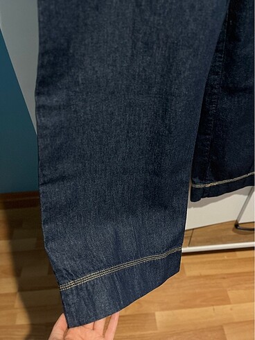 xs Beden lacivert Renk Benetton wide led jean